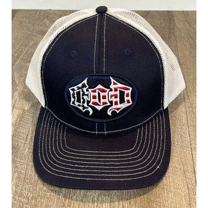 Drury Outdoors DOD Snapback Adjustable Trucker's Hat Red/White/Blue